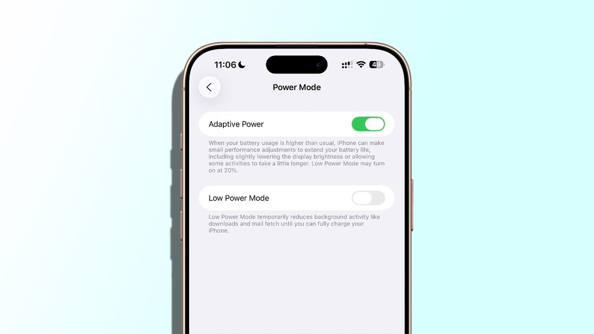 iOS 26 Brings ‘Adaptive Power’ Mode for Better Battery Life