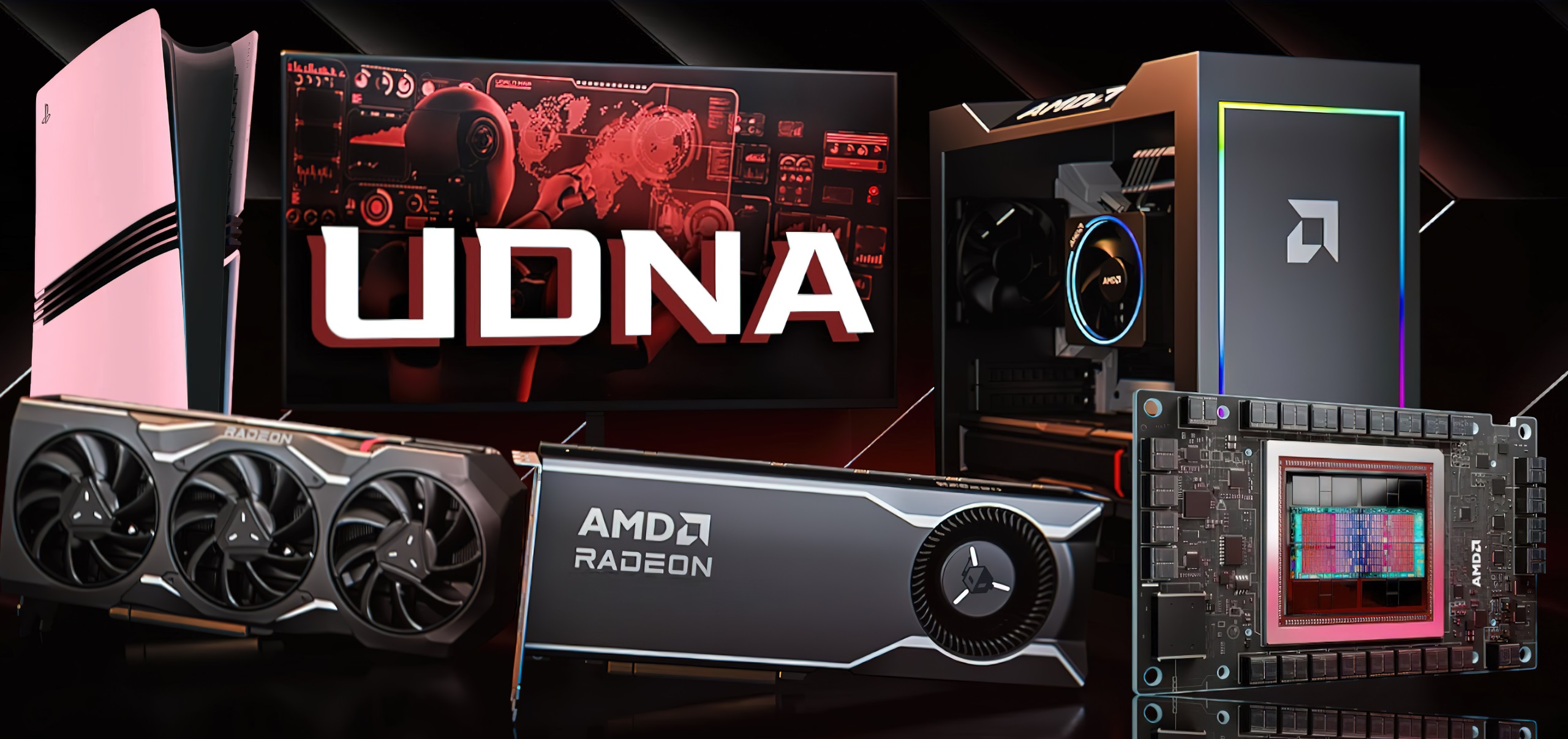 AMD UDNA принесёт в PS6 и Xbox двойной прирост трассировки и ИИ AMD UDNA принесёт в PS6 и Xbox двойной прирост трассировки и ИИ