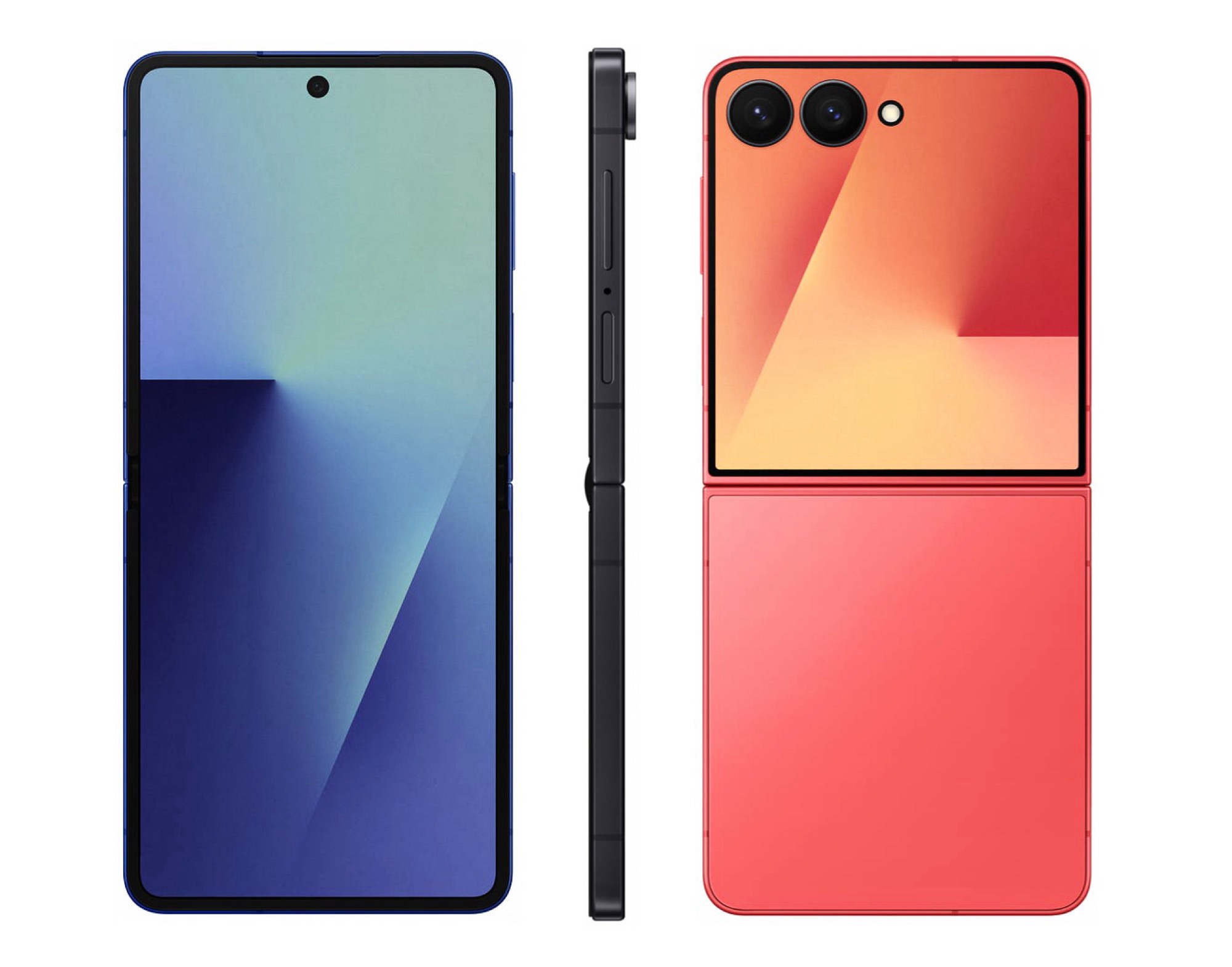 Galaxy Z Flip7 and Flip7 FE Renders Reveal Bigger Cover Display and Refined Design