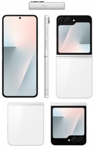 Galaxy Z Flip7 and Flip7 FE Renders Reveal Bigger Cover Display and Refined Design