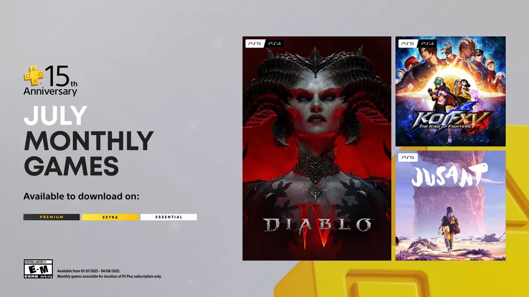 PlayStation отмечает 15 лет PS Plus с бесплатными играми на июль 2025 PlayStation отмечает 15 лет PS Plus с бесплатными играми на июль 2025