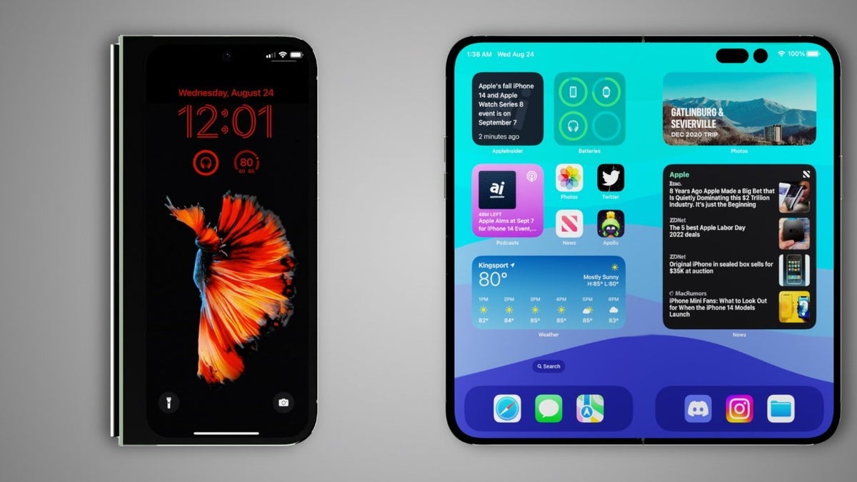 Прототип складного iPhone: Apple выходит на рынок складных устройств Прототип складного iPhone: Apple выходит на рынок складных устройств