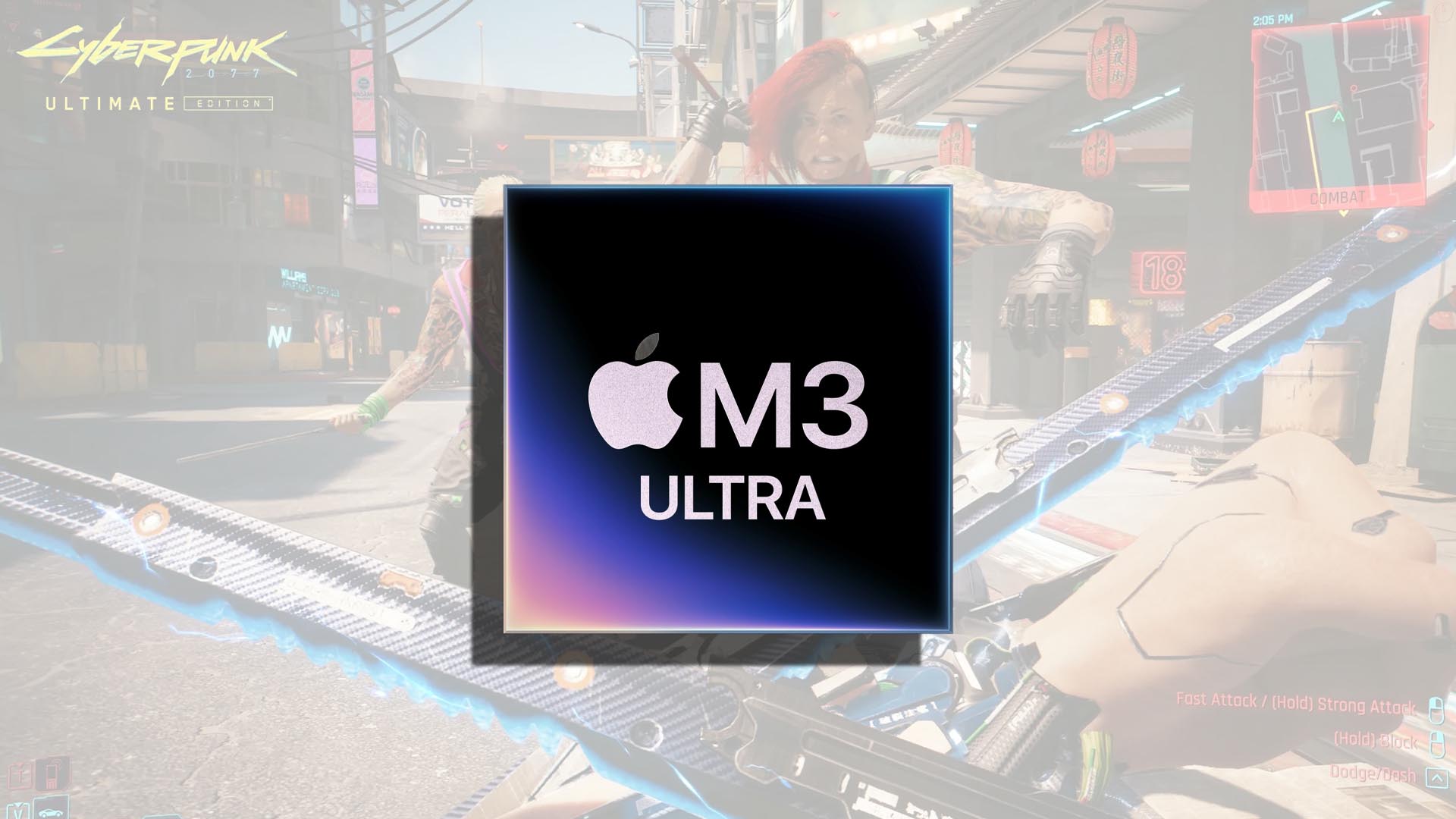 M3 Ultra Flexes 80-Core GPU Muscles in Cyberpunk 2077: Ultimate Edition with Path Tracing
