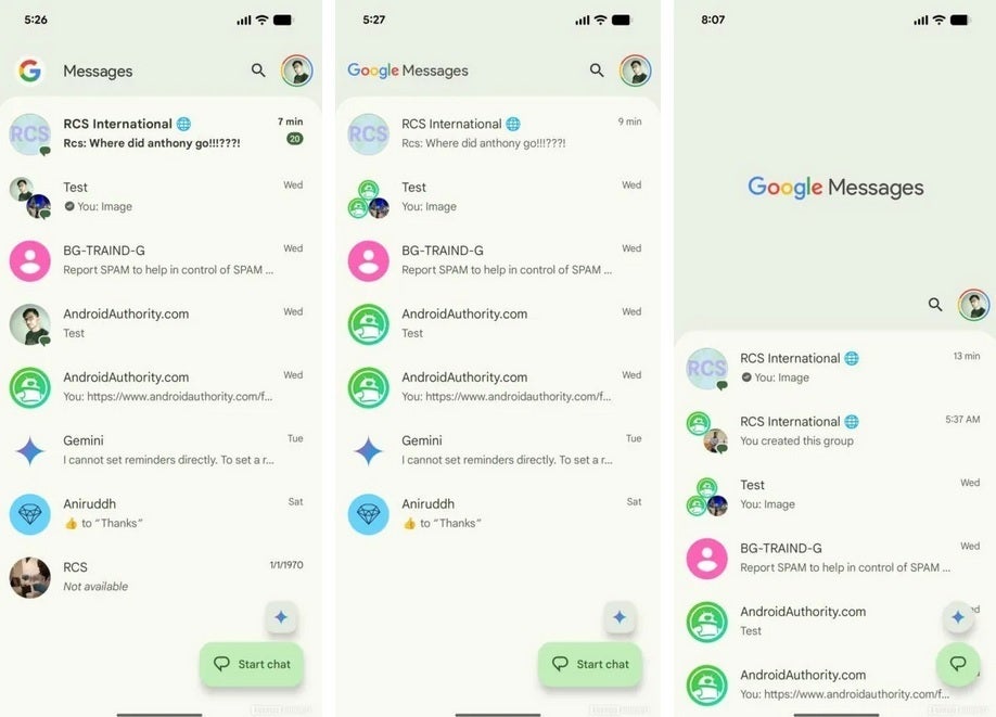 Google Mensajes adopta un nuevo branding con la palabra « Google »