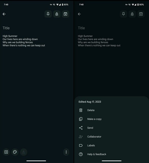 Google Keep Gets Fresh Look with More Material You Updates