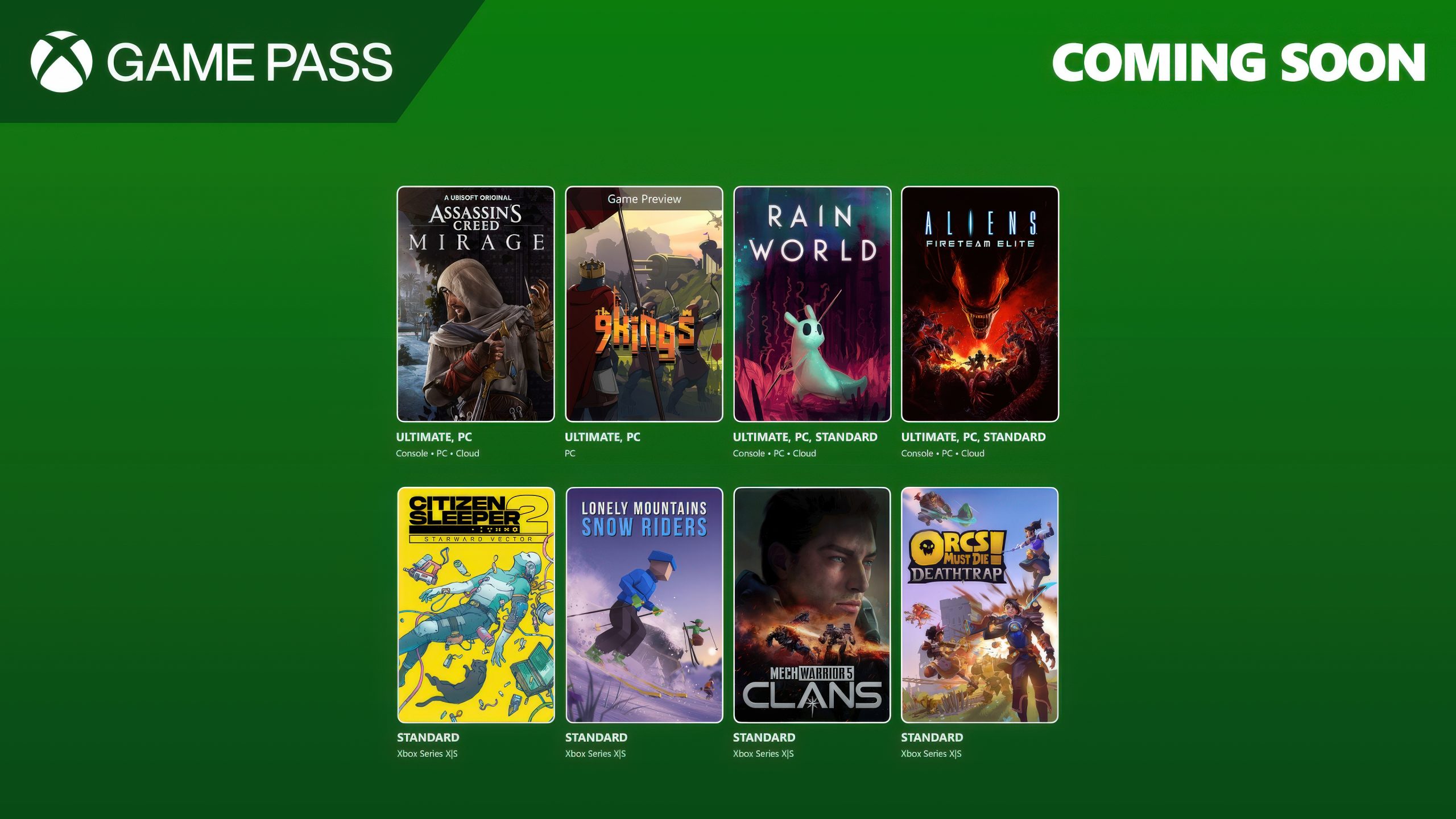 Assassin’s Creed Mirage encabeza las novedades de Game Pass en agosto