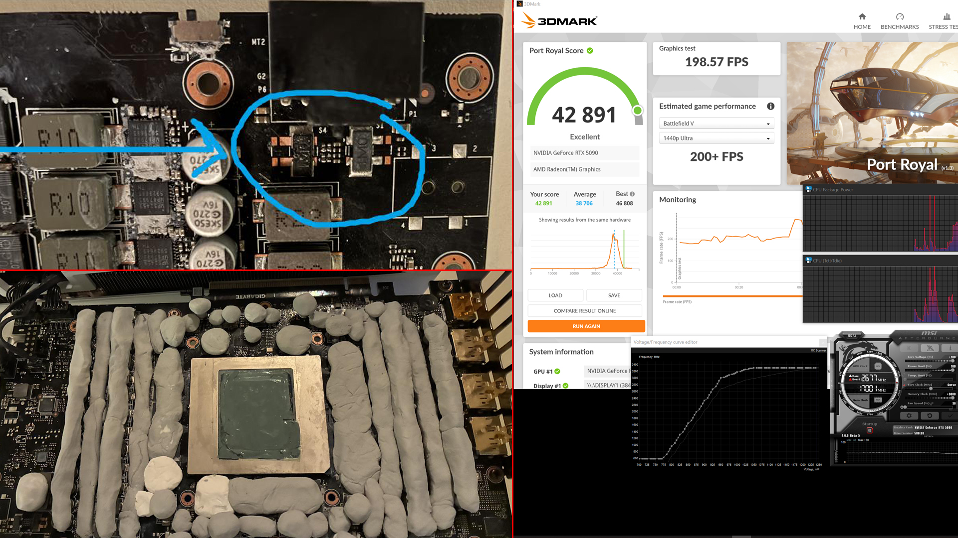 Шунтированная воздушная RTX 5090 бьет рекорды в 3DMark Шунтированная воздушная RTX 5090 бьет рекорды в 3DMark