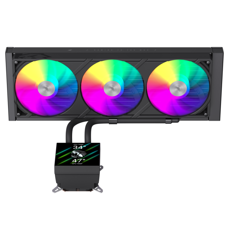 GAMEMAX Launches GLACIER Series AIO Coolers With LCD and Hidden Tube Design