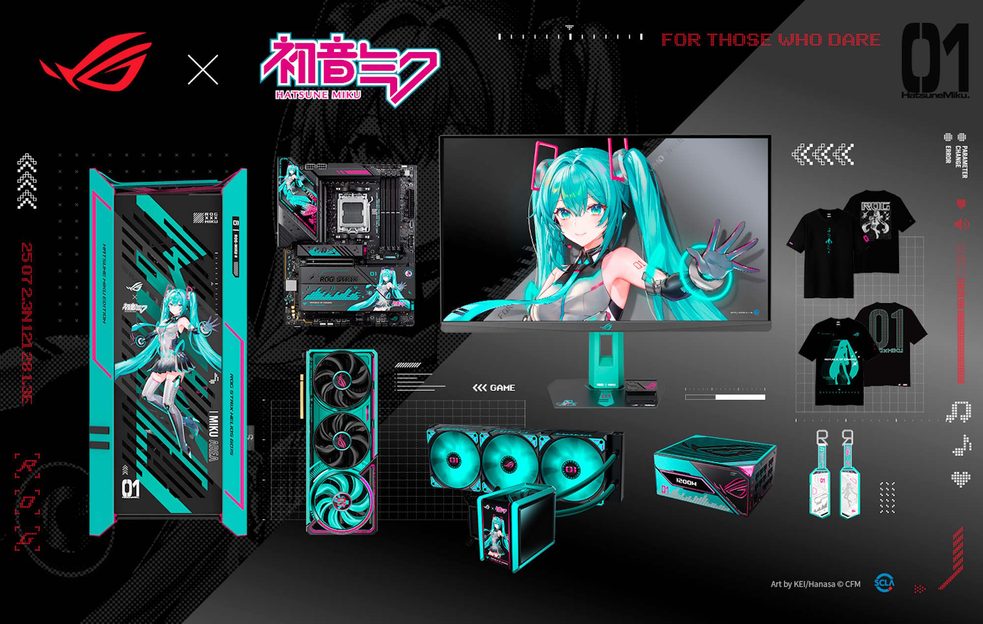 ASUS ROG x Hatsune Miku Hardware Lineup Officially Launched