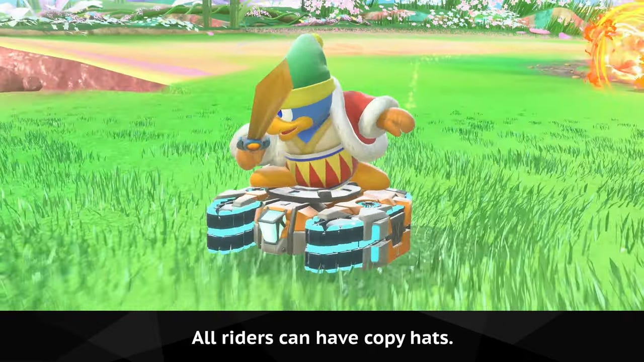 В Kirby Air Riders теперь все персонажи могут копировать способности В Kirby Air Riders теперь все персонажи могут копировать способности