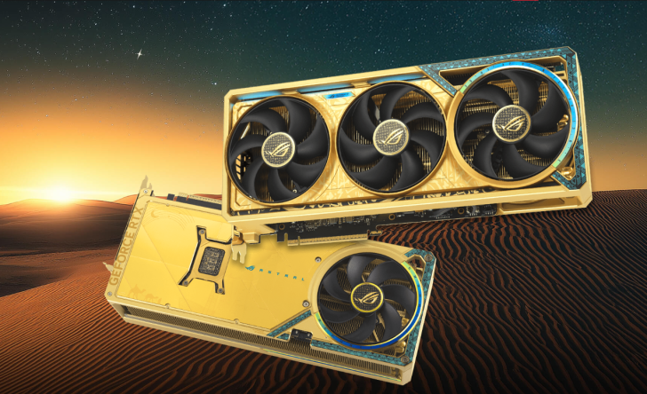 ASUS ROG Astral RTX 5080 Dhahab CORE за 99 — золотой вид без золота ASUS ROG Astral RTX 5080 Dhahab CORE за 99 — золотой вид без золота