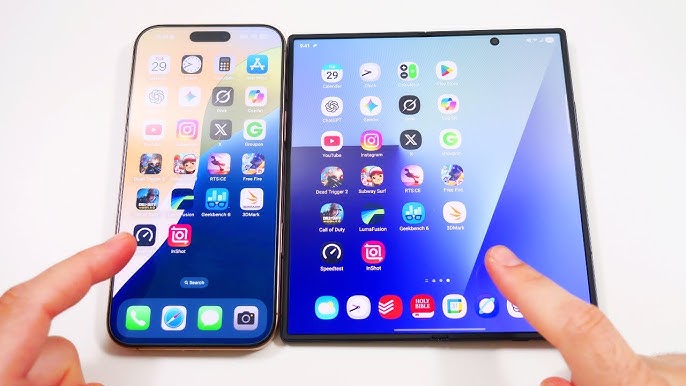 Samsung троллит iPhone в рекламе Galaxy Z Fold7 Samsung троллит iPhone в рекламе Galaxy Z Fold7
