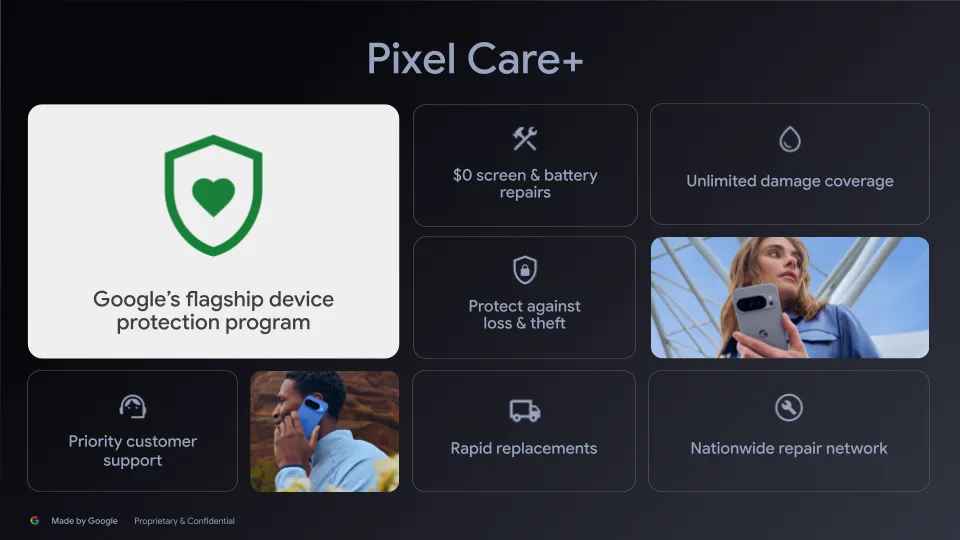 Pixel Care+: бесплатный ремонт, безлимитные обращения и удобное оформление Pixel Care+: бесплатный ремонт, безлимитные обращения и удобное оформление