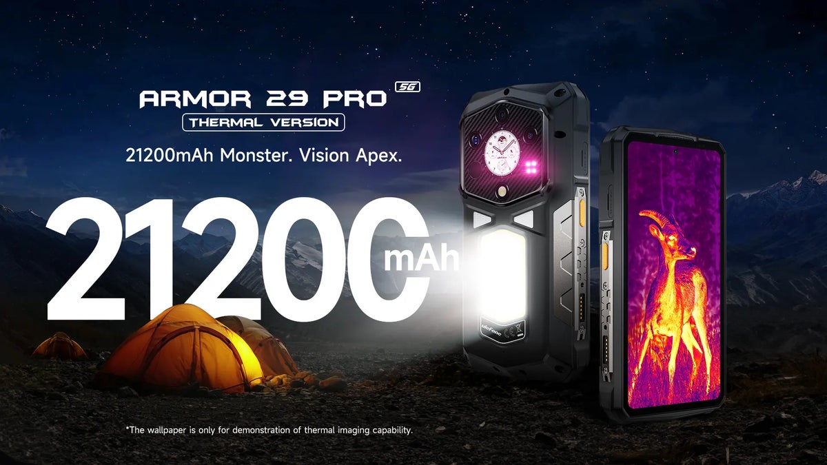 Ulefone Armor 29 Pro Thermal: smartphone resistente con cámara térmica y mega batería