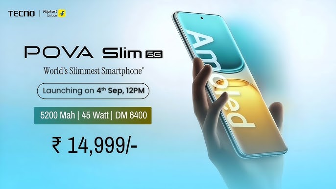 Tecno Spark Slim y Pova Slim redefinen el concepto de smartphone ultradelgado