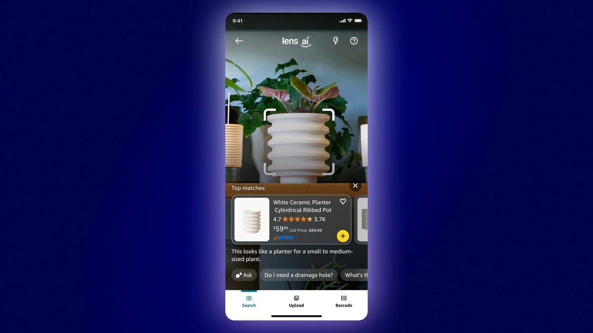 Lens Live de Amazon convierte tu cámara en un asistente de compras con IA