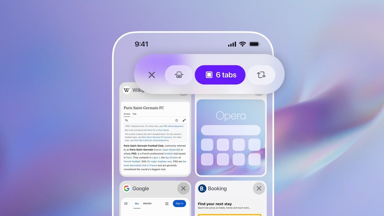Opera para iOS desafía a Safari con gestión avanzada de pestañas y Aria
