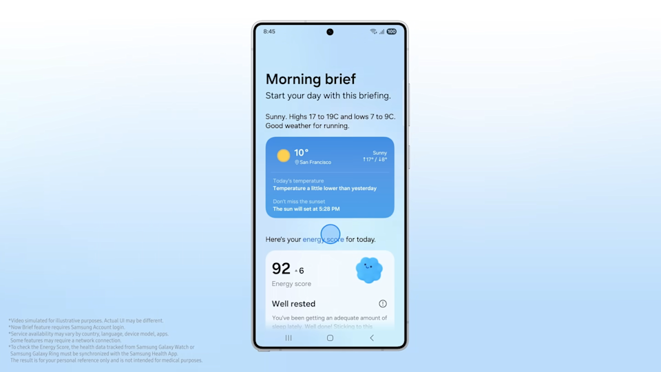 Galaxy S23 One UI 8 Beta 2: Now Brief снова отсутствует