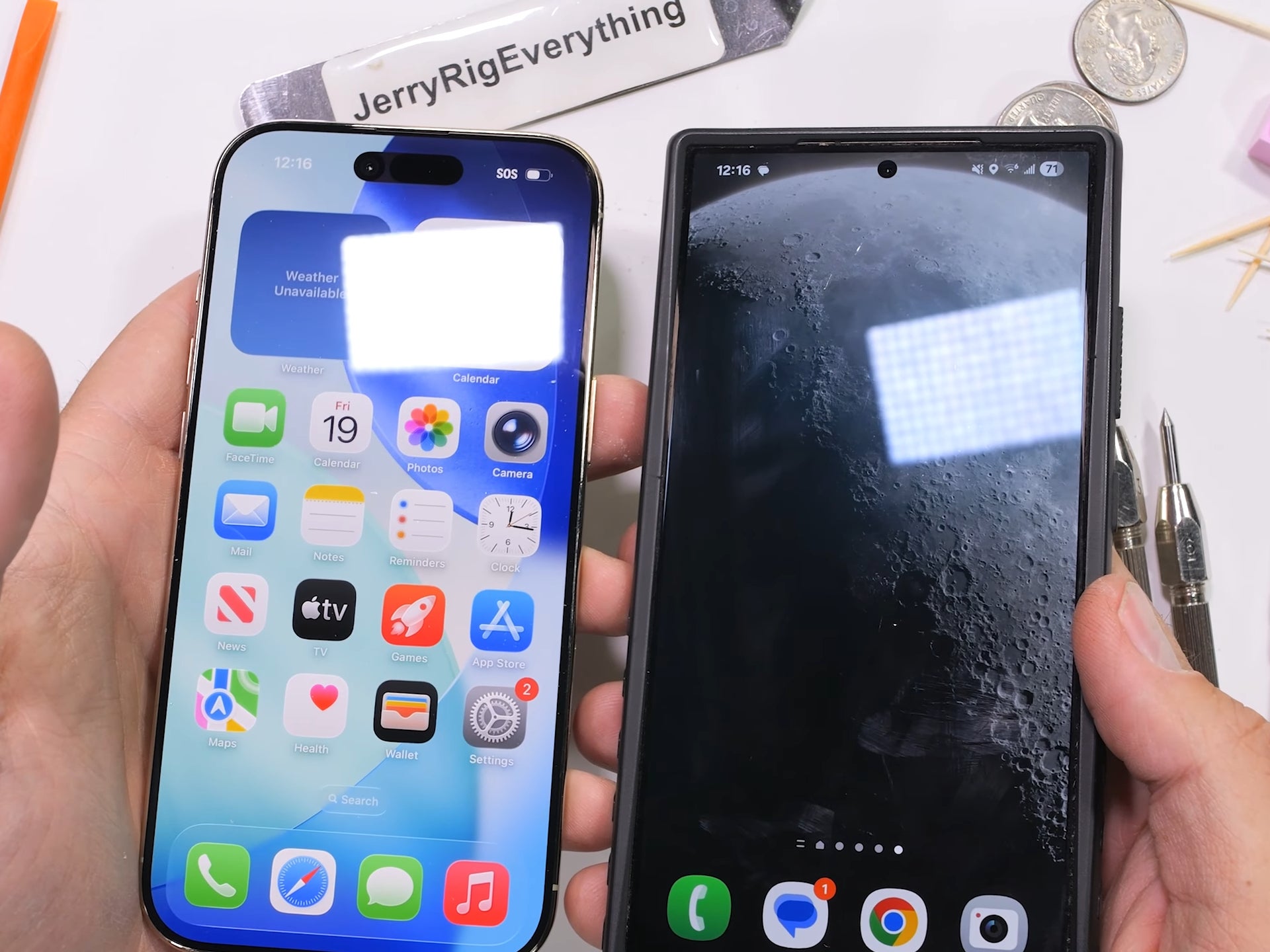 Антибликовое покрытие iPhone 17: сравнение с Samsung