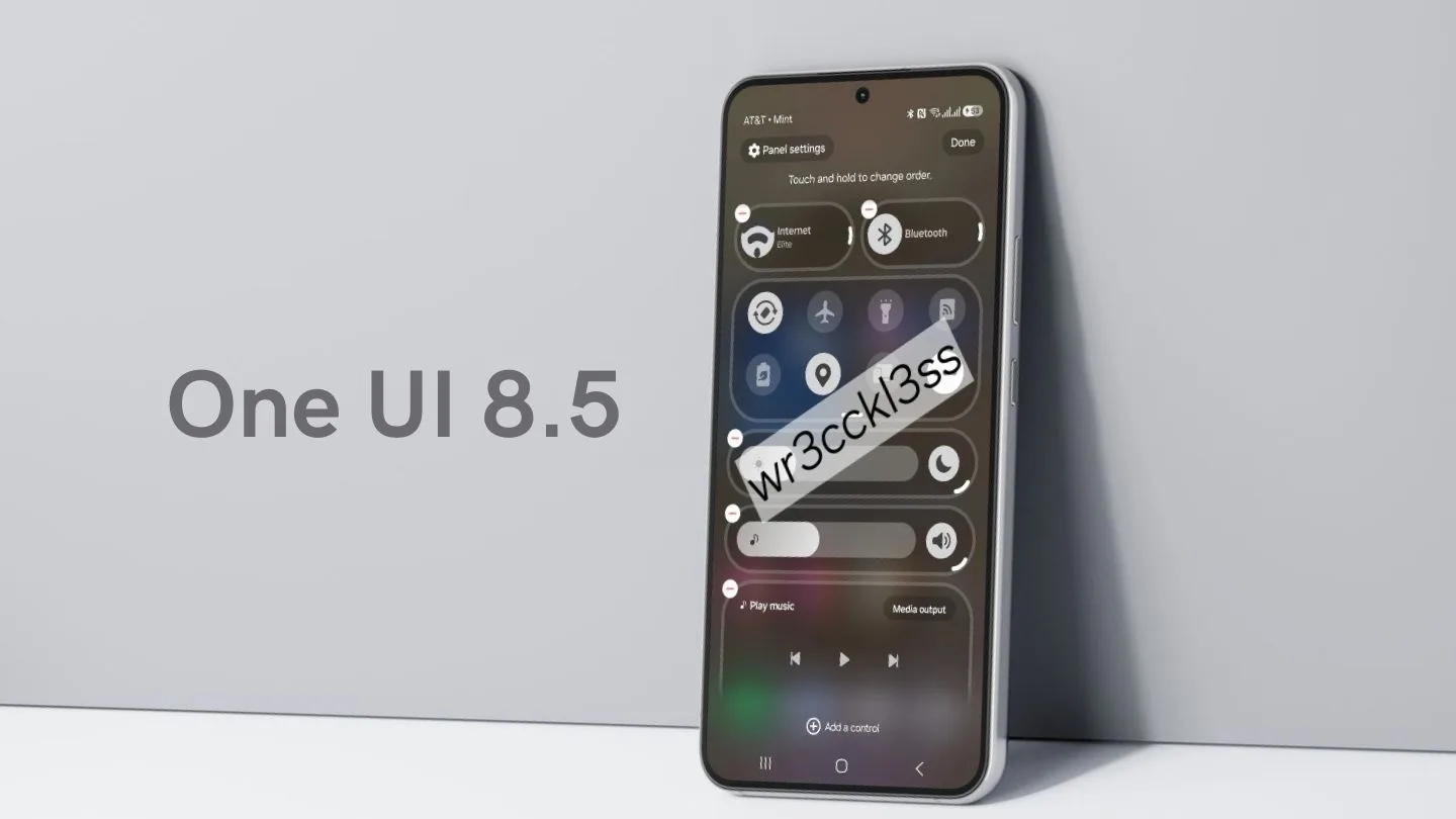One UI 8.5: filtración revela un Panel Rápido 100% personalizable