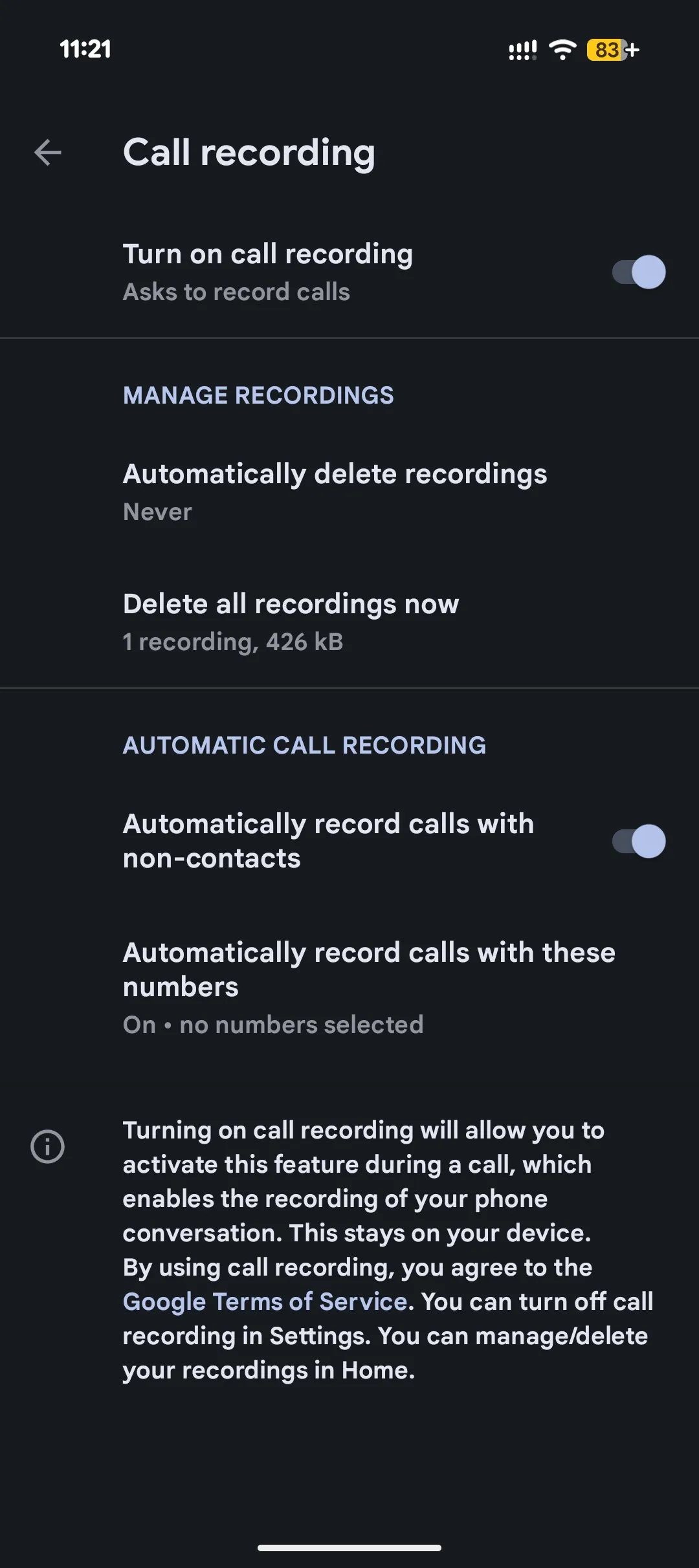 Google добавила нативную запись звонков на смартфонах Pixel в ограниченных странах