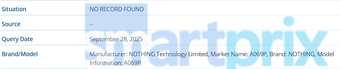 Nothing Phone (4a) Pro впервые замечен в базе IMEI