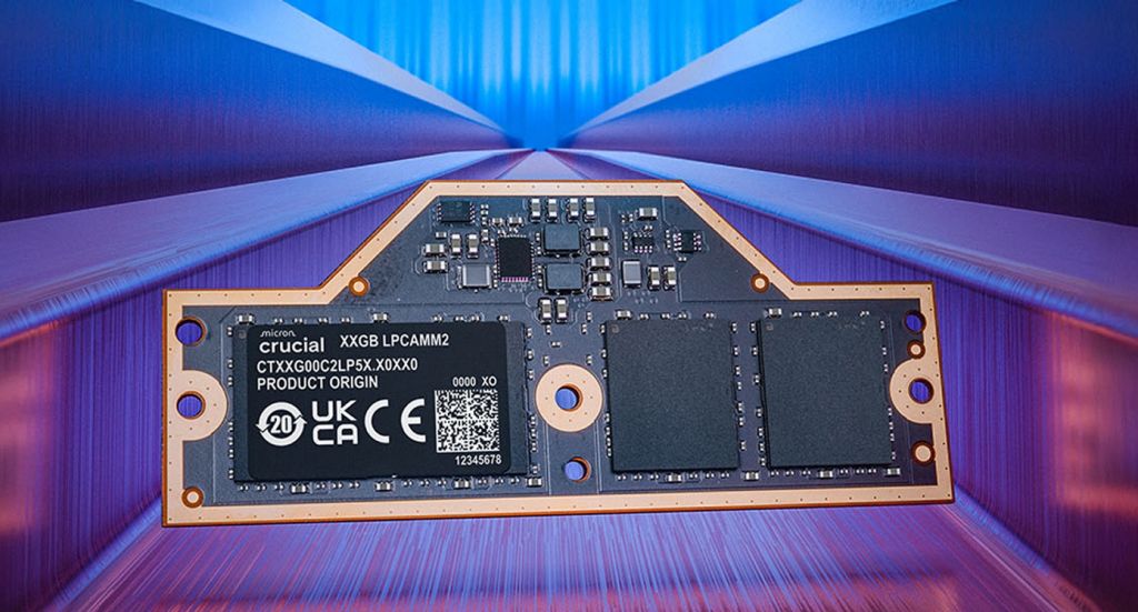 Crucial LPCAMM2 меняет правила игры: до 64 ГБ и скорость 8533 MT/s для ноутбуков
