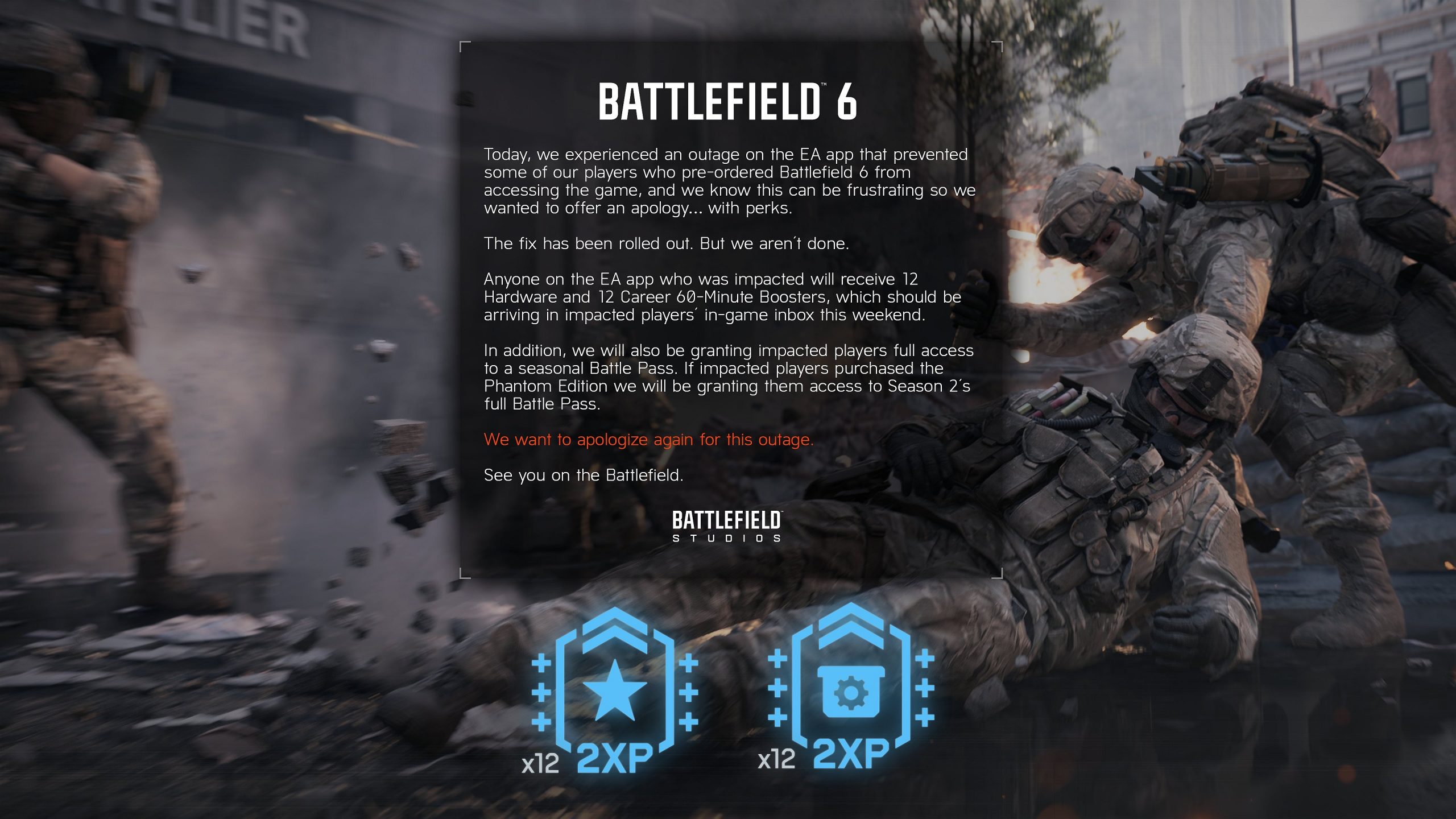 Battlefield 6 sufre un fallo en la EA App y Vince Zampella aconseja jugar en Steam
