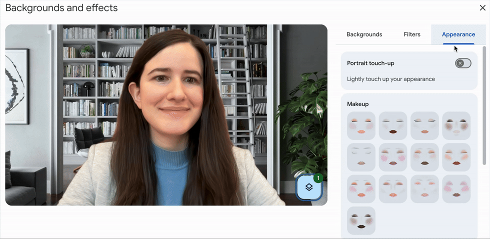Google Meet presenta 12 maquillajes con inteligencia artificial para reuniones sin estrés