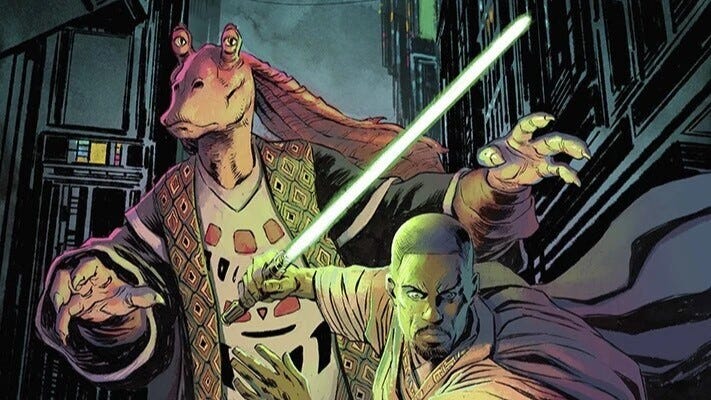 Jar Jar Binks consigue su redención en un nuevo cómic de Star Wars