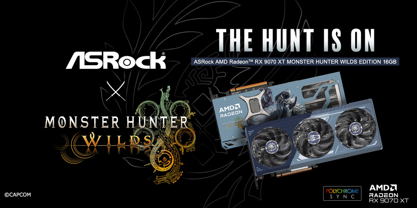 ASRock RX 9070 XT Monster Hunter Wilds Edition ya disponible para preventa por 699 dólares