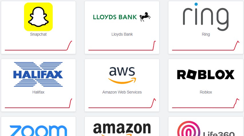 Крупный сбой Amazon Web Services парализовал работу Roblox, Fortnite, Snapchat и Slack Крупный сбой Amazon Web Services парализовал работу Roblox, Fortnite, Snapchat и Slack