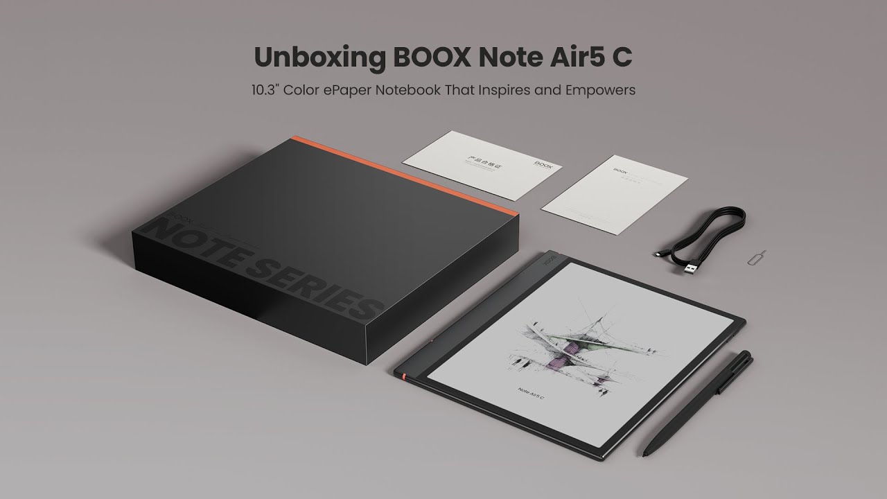 Boox Note Air 5 C - tecnología que inspira silencio y enfoque