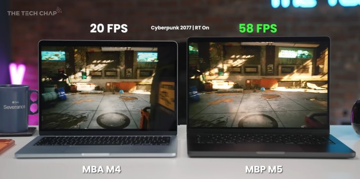 Apple M5 MacBook Pro удивил: Cyberpunk 2077 идёт на 290% быстрее, чем на M4 Apple M5 MacBook Pro удивил: Cyberpunk 2077 идёт на 290% быстрее, чем на M4