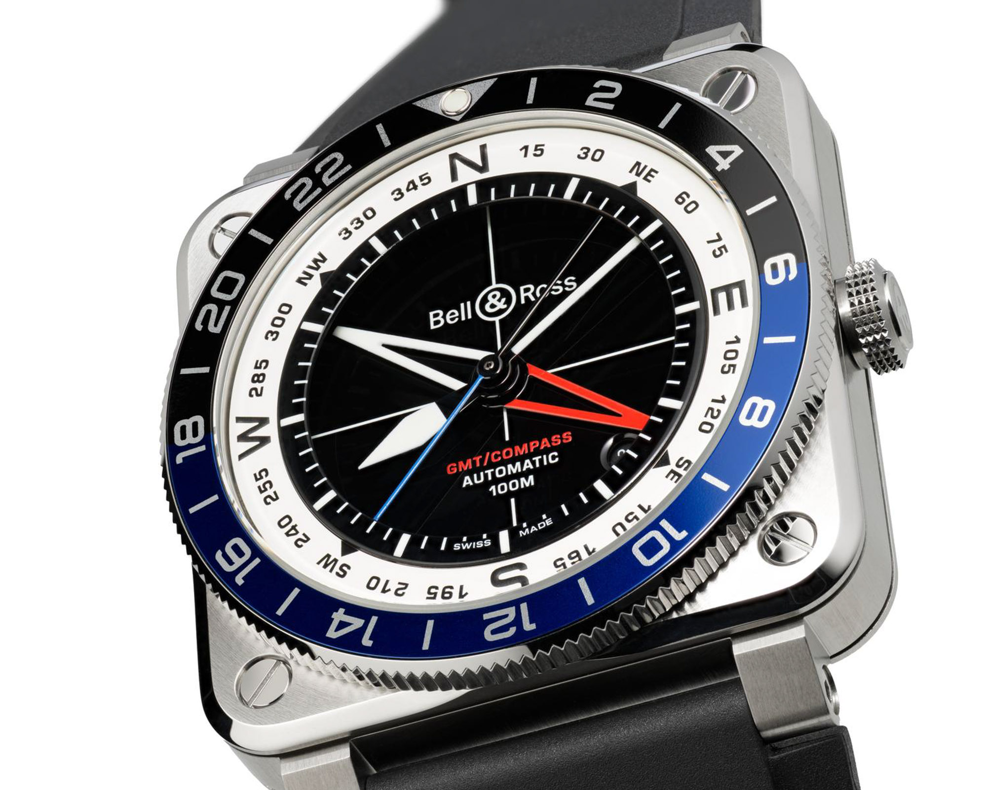 Bell & Ross BR-03 GMT Compass: Flight-Instrument Style Meets Real GMT Utility