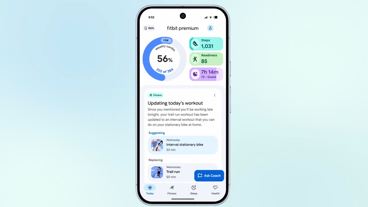 Fitbit получил Material 3 Expressive и превью коуча на базе Gemini: что изменилось Fitbit получил Material 3 Expressive и превью коуча на базе Gemini: что изменилось