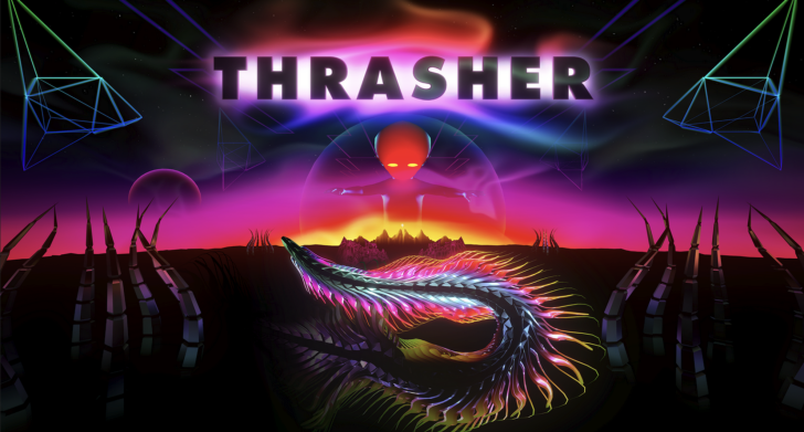 Thrasher в Steam: ритм-экшен от авторов Thumper с VR и обычным режимом