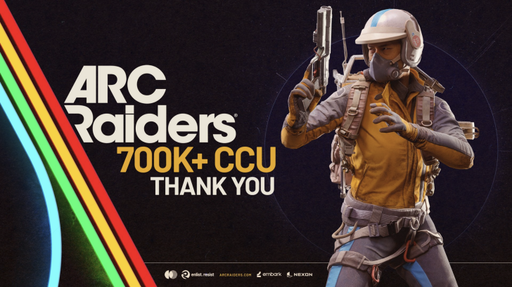 ARC Raiders пробила планку 700K онлайна — на Steam пик 462 488