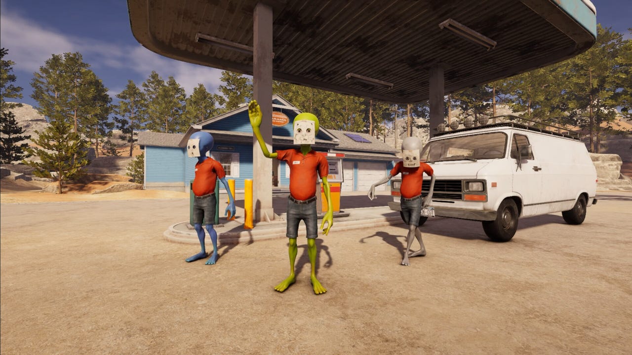 Roadside Research: инопланетная бензоколонка на PC, Xbox и в Game Pass