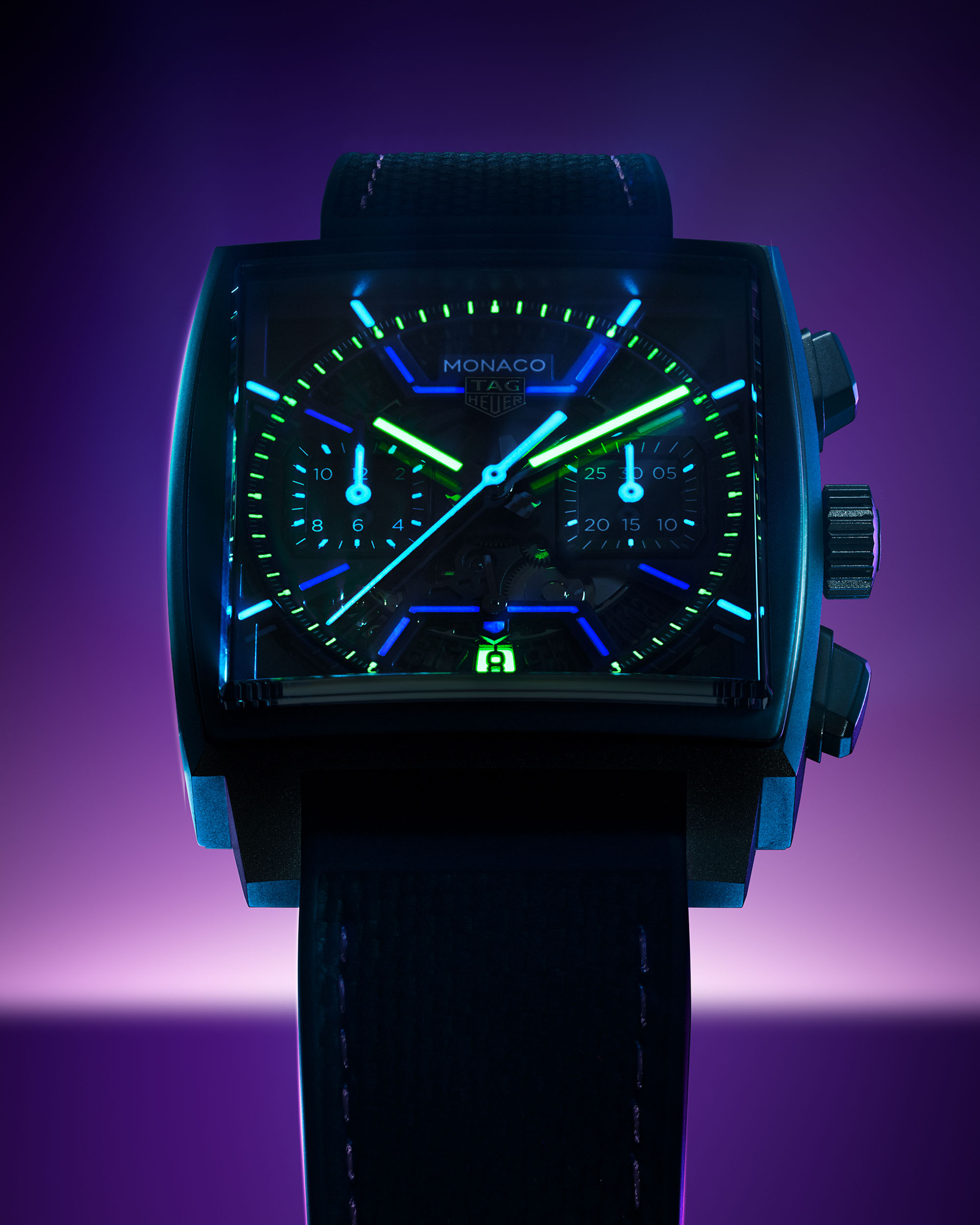 TAG Heuer Monaco Chronograph Night Circuit: огни Лас-Вегаса и ДНК Монако