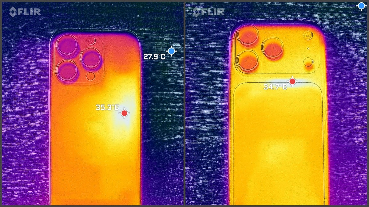 Aluminio vs titanio en el iPhone 17 Pro: lo que revela una cámara térmica FLIR