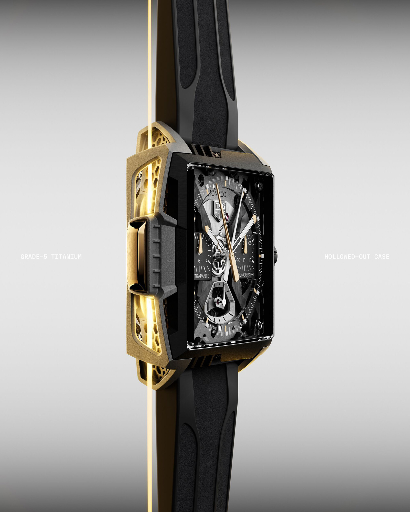 TAG Heuer Monaco Split Seconds Chronograph Air 1: радикальный хронограф с титаном SLM